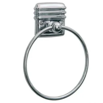 Lefroy Brooks Belle Aire Towel Ring - Chrome product image - Image 1