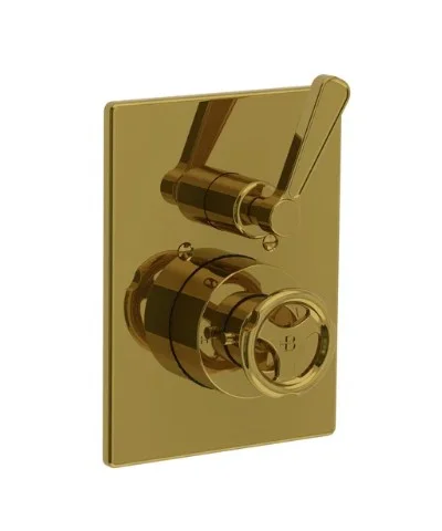 Lefroy Brooks Ten Ten Conc Thermo Valve - Brushed Brass