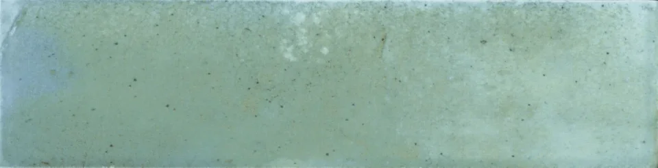European Tiles Tokio Salton Green/blue Plain Textured Porcelain Glossy Wall Tile 7.5 X 30cm detail view - Image 2