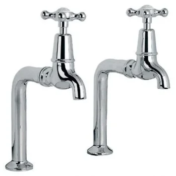 Lefroy Brooks Connaught Bibcock Taps & Pillars - Antique Gold product image - Image 1