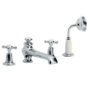 Lefroy Brooks Connaught D/m 4h Bath Set - Nickel