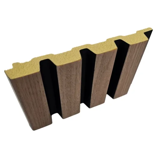 Abacus Slatwall Walnut And Black Wall Panel Pack 2400 X 170 X 19mm (Per Piece) (3 Pack) (1.2msq) detail view - Image 2