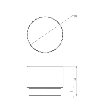 Crosswater Knurled Handle X2 Chrome detail view - Image 3