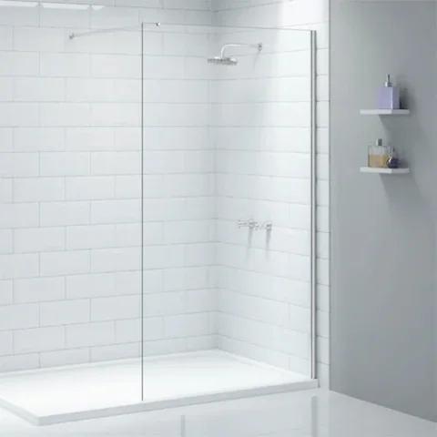 Merlyn 8mm Wetroom Chrome 1100mm detail view - Image 2