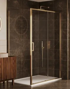 Merlyn Arysto Sleek Side Panel 800 Brushed Brass