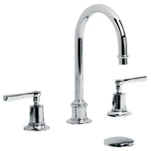 Lefroy Brooks Mackintosh Lever Tubular 3h Basin Mixer & Cuw - Nickel