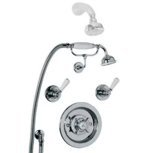 Lefroy Brooks Godolphin Conc Archipelago Valve, Flow Controls & Kit - Chrome