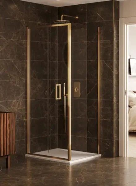 Merlyn Arysto Sleek Side Panel 1000 Brushed Brass