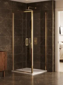 Merlyn Arysto Sleek Side Panel 1000 Brushed Brass