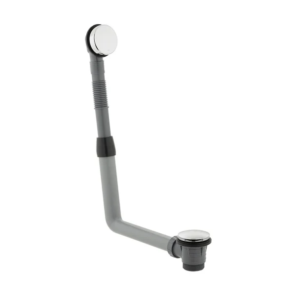 Vado Round Clic-clac Bath Waste And Overflow Chrome