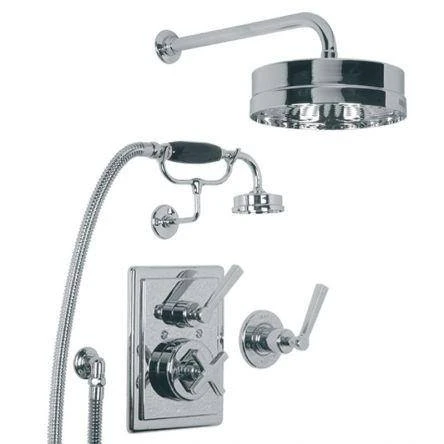 Lefroy Brooks Mackintosh Conc Thermo Valve, E/c Kit & 8" Rose - Chrome