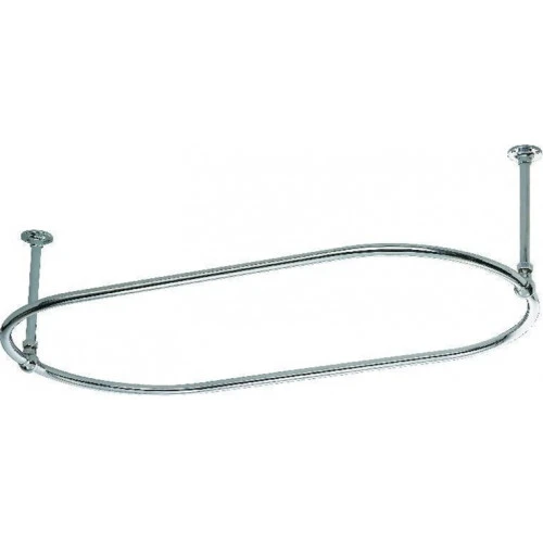 Vogue Shower Curtain Rail 1.2 Unheated Chrome  325X1625