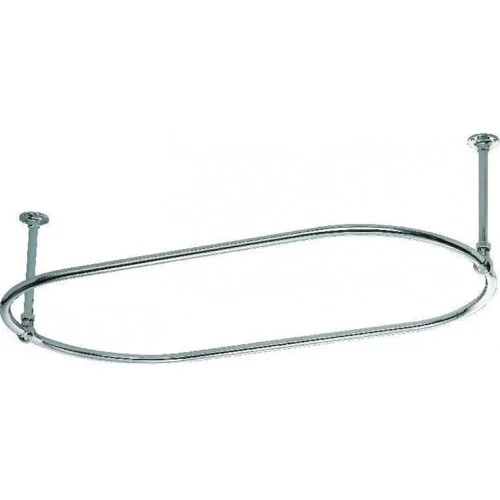 Vogue Shower Curtain Rail 1.2 Unheated Chrome  325X1625