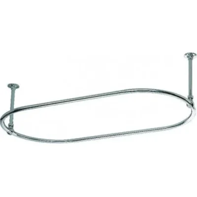 Vogue Shower Curtain Rail 1.2 Unheated Chrome  325X1625 product image - Image 1