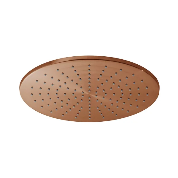 Vado Individual Single Function Easy Clean Round Shower Head 300mm Brushed Bronze