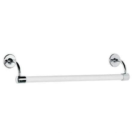 Lefroy Brooks Classic 508mm Large Bore Enamelled Towel Rail - Chrome