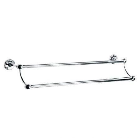 Lefroy Brooks Classic Edwardian 762mm Double Towel Rail - Nickel