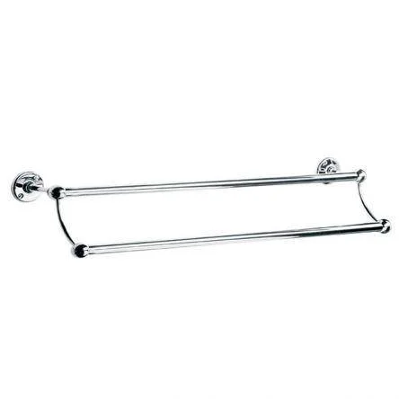 Lefroy Brooks Classic Edwardian 762mm Double Towel Rail - Nickel