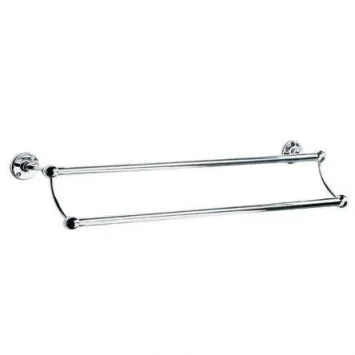 Lefroy Brooks Classic Edwardian 762mm Double Towel Rail - Nickel product image - Image 1