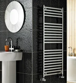 Vogue Squire Towel Radiator Electric Only - Chrome 1322X580 product image - Image 1