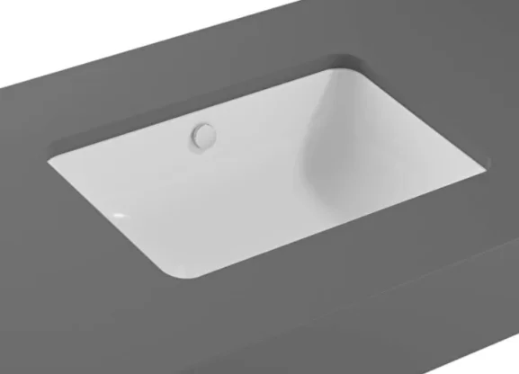 Vitra S20 Square 48cm Under Counter Basin - White product image - Image 1