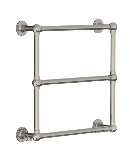 Lefroy Brooks Classic Wall Mtd Towel Rail 600x600mm - Nickel