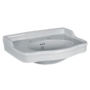Lefroy Brooks La Chapelle 72cm Basin 2 Tap Hole - White