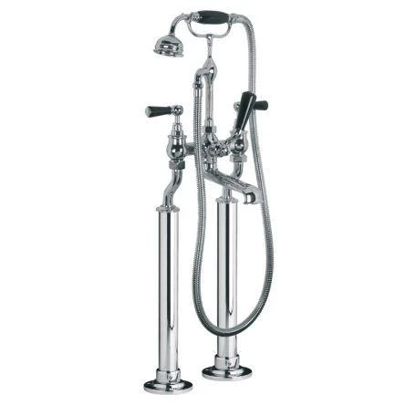 Lefroy Brooks Classic Black Lever Bsm With Standpipe Sleeves - Nickel