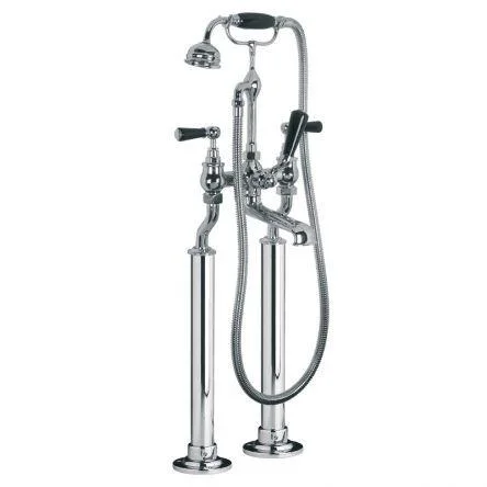 Lefroy Brooks Classic Black Lever Bsm With Standpipe Sleeves - Nickel