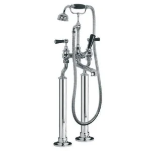Lefroy Brooks Classic Black Lever Bsm With Standpipe Sleeves - Nickel