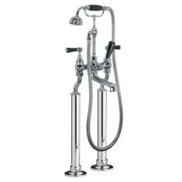 Lefroy Brooks Classic Black Lever Bsm With Standpipe Sleeves - Nickel product image - Image 1