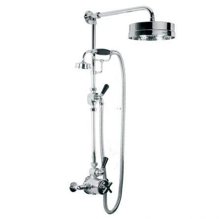 Lefroy Brooks Mackintosh Exp Dual Thermo Valve, E/c Kit & 8" Rose - Nickel