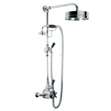 Lefroy Brooks Mackintosh Exp Dual Thermo Valve, E/c Kit & 8" Rose - Nickel product image - Image 1