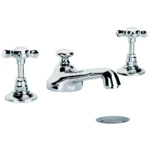 Lefroy Brooks Classic Charterhouse 3h Basin Mixer & Puw - Chrome