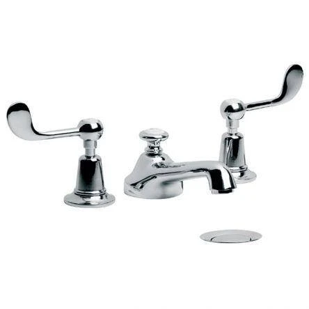 Lefroy Brooks Classic Connaught Lever 3h Basin Mixer & Puw - Chrome