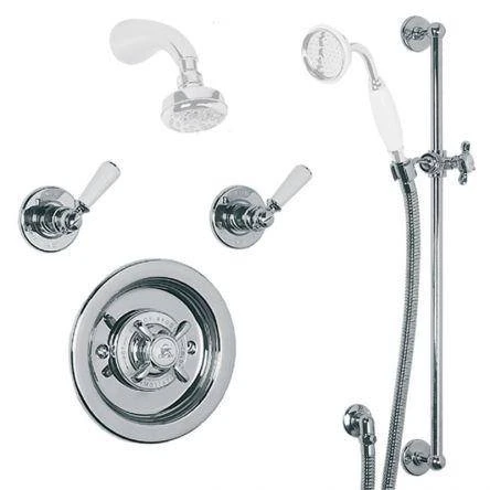Lefroy Brooks Godolphin Conc Archipelago Valve, Flow Controls & Kit - Chrome