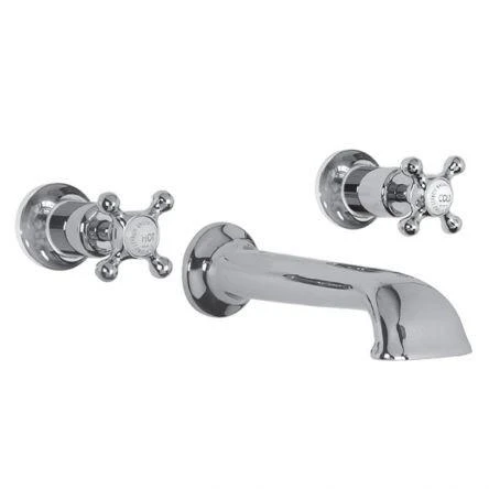 Lefroy Brooks Connaught Conc 3h Bath Filler - Antique Gold