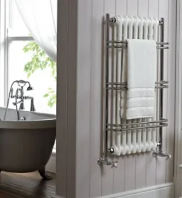 Vogue Nexus Grand III Towel Radiator Heating Only - Chrome 900X525 product image - Image 1