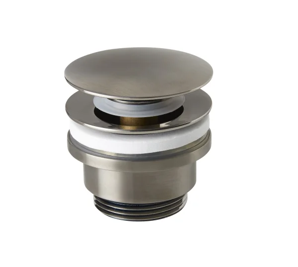 Just Taps Basin Waste, Unversal Slotted And Unslotted Brushed Black