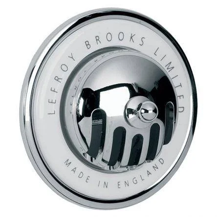 Lefroy Brooks Classic Grated Bath Overflow - Antique Gold