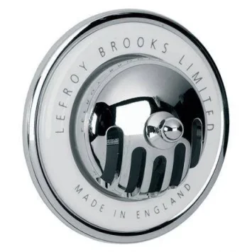 Lefroy Brooks Classic Grated Bath Overflow - Antique Gold product image - Image 1