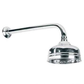 Lefroy Brooks Classic 550mm Shower Arm & 5" Rose - Chrome product image - Image 1