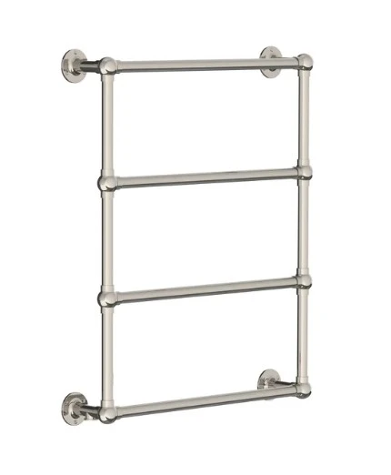 Lefroy Brooks Classic Wall Mtd Towel Rail 838x686mm - Nickel