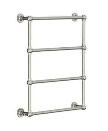 Lefroy Brooks Classic Wall Mtd Towel Rail 838x686mm - Nickel product image - Image 1