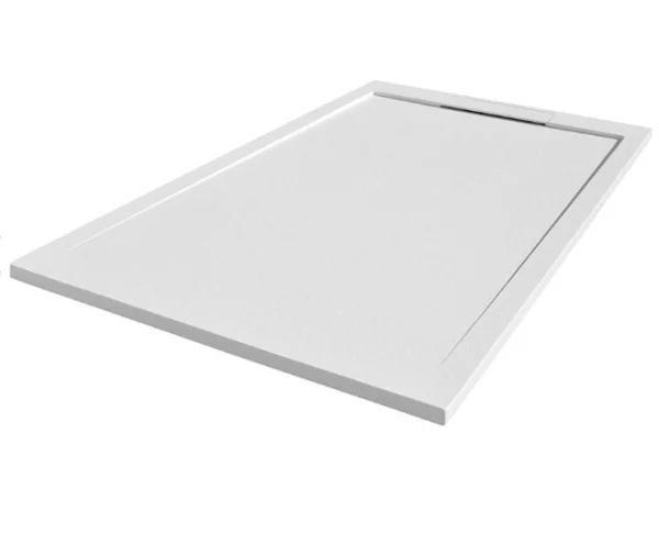 Cubico Neo White 1600x800 Slate Effect Shower Tray