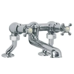 Lefroy Brooks Connaught D/m Bath Filler - Antique Gold
