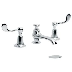 Lefroy Brooks Connaught Lever D/m 3h Basin Mixer With Puw - Nickel