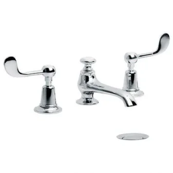 Lefroy Brooks Connaught Lever D/m 3h Basin Mixer With Puw - Nickel product image - Image 1
