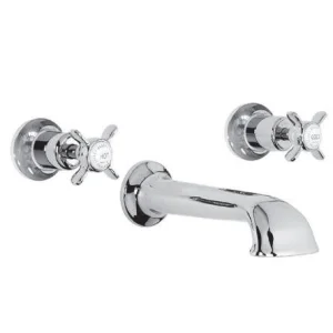 Lefroy Brooks Classic Conc 3h Bath Filler - Antique Gold