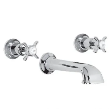 Lefroy Brooks Classic Conc 3h Bath Filler - Antique Gold product image - Image 1